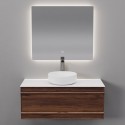 Комплект мебели Art Decco Bridget ABR10W22S3MF, 100 см, черный орех