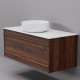 Тумба с раковиной Art Decco Bridget ABR10W22S300, 100 см, черный орех