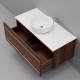 Тумба с раковиной Art Decco Bridget ABR10W22S300, 100 см, черный орех