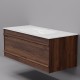 Тумба с раковиной Art Decco Bridget ABR10W22S100, 100 см, черный орех