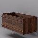 Тумба с раковиной Art Decco Bridget ABR10W22S100, 100 см, черный орех