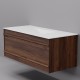 Тумба с раковиной Art Decco Bridget ABR10W22S200, 100 см, черный орех