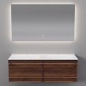 Комплект мебели Art Decco Bridget ABR12W22D1M0, 120 см, черный орех