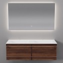 Комплект мебели Art Decco Bridget ABR12W22D2M0, 120 см, черный орех