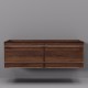 Комплект мебели Art Decco Bridget ABR12W22D2MF, 120 см, черный орех