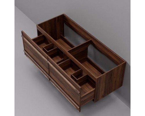 Комплект мебели Art Decco Bridget ABR12W22D2MF, 120 см, черный орех