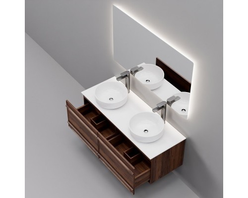 Комплект мебели Art Decco Bridget ABR12W22D3MF, 120 см, черный орех