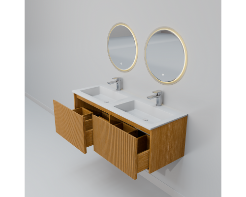 Комплект мебели Art Decco Elizabeth AEL12W11D2MF, 120 см, белый дуб