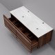 Тумба с раковиной Art Decco Bridget ABR12W22D100, 120 см, черный орех