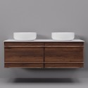 Тумба с раковиной Art Decco Bridget ABR12W22D300, 120 см, черный орех
