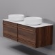 Тумба с раковиной Art Decco Bridget ABR12W22D300, 120 см, черный орех