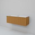 Тумба с раковиной Art Decco Elizabeth AEL12W11D200, 120 см, белый дуб