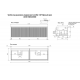 Комплект мебели Art Decco Camilla ACM14W22D1MF, 140 см, черный орех