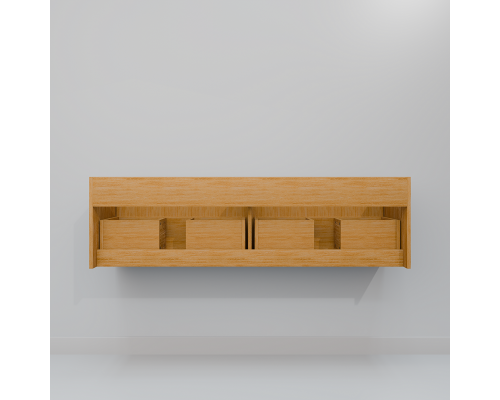 Комплект мебели Art Decco Elizabeth AEL14W11D1MF, 140 см, белый дуб