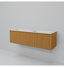Тумба с раковиной Art Decco Elizabeth AEL14W11D200, 140 см, белый дуб