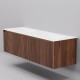 Тумба с раковиной Art Decco Camilla ACM15W22D100, 150 см, черный орех