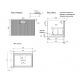Комплект мебели Art Decco Andy AAN06W11S1M0, 60 см, белый дуб