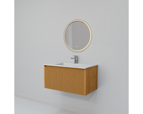 Комплект мебели Art Decco Elizabeth AEL08W11S1MF, 80 см, белый дуб