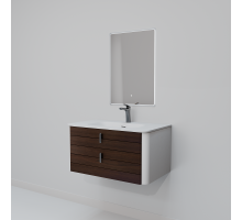Комплект мебели Art Decco Gabriella AGB08W24S1MF, 80 см, черный орех/белый