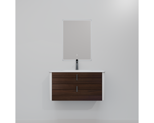 Комплект мебели Art Decco Gabriella AGB08W24S1MF, 80 см, черный орех/белый