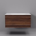 Тумба с раковиной Art Decco Bridget ABR08W22S100, 80 см, черный орех