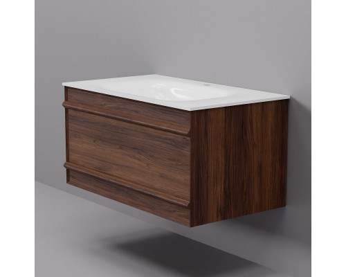 Тумба с раковиной Art Decco Bridget ABR08W22S100, 80 см, черный орех