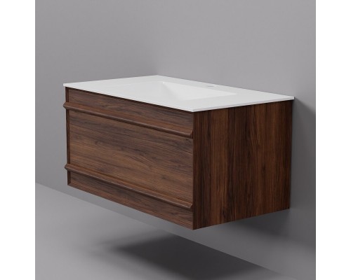 Тумба с раковиной Art Decco Bridget ABR08W22S200, 80 см, черный орех