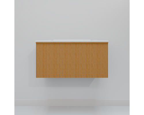 Тумба с раковиной Art Decco Andy AAN08W11S200, 80 см, белый дуб