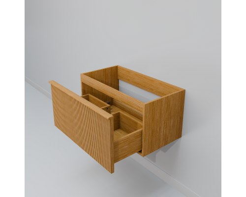 Тумба с раковиной Art Decco Andy AAN08W11S200, 80 см, белый дуб