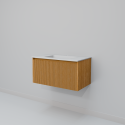 Тумба с раковиной Art Decco Elizabeth AEL08W11S100, 80 см, белый дуб