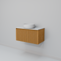 Тумба с раковиной Art Decco Elizabeth AEL08W11S300, 80 см, белый дуб