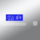 Зеркальный шкаф Art Decco Oceanic Charm AOC12080MC, 120 см, сенсорный, подсветка, часы, bluetooth-динамик, антизапотевание