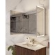 Зеркальный шкаф Art Decco Elysian Reflect AER08070MC, 80 см, сенсорный, подсветка, часы, bluetooth-динамик, антизапотевание, рама белая