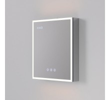 Зеркальный шкаф Art Decco Elysian Reflect AER06070MC, 60 см, сенсорный, подсветка, часы, bluetooth-динамик, антизапотевание, рама белая