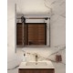 Зеркальный шкаф Art Decco Elysian Reflect AER06070MC, 60 см, сенсорный, подсветка, часы, bluetooth-динамик, антизапотевание, рама белая