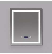 Зеркало Art Decco Crystal Harmony ACH06070M, 60 х 70 см, с подсветкой, сенсорное, антизапотевание, bluetooth-динамик, цифровые часы
