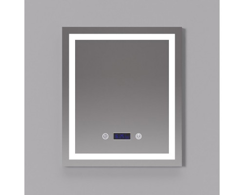Зеркало Art Decco Crystal Harmony ACH06070M, 60 х 70 см, с подсветкой, сенсорное, антизапотевание, bluetooth-динамик, цифровые часы