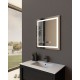 Зеркало Art Decco Crystal Harmony ACH06070M, 60 х 70 см, с подсветкой, сенсорное, антизапотевание, bluetooth-динамик, цифровые часы
