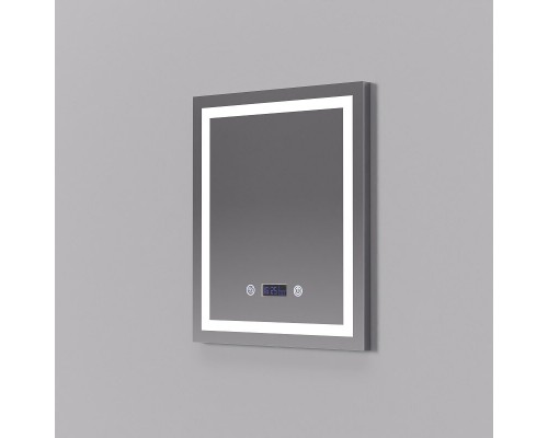 Зеркало Art Decco Crystal Harmony ACH06070M, 60 х 70 см, с подсветкой, сенсорное, антизапотевание, bluetooth-динамик, цифровые часы