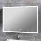 Зеркало Art Decco Aurora Luxe AAL09070M, 91 x 71 см, с подсветкой, сенсорное, антизапотевание, рама белая