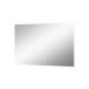Зеркало Art Decco Aurora Luxe AAL09070M, 91 x 71 см, с подсветкой, сенсорное, антизапотевание, рама белая