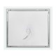 Зеркало Art Decco Aurora Luxe AAL09070M, 91 x 71 см, с подсветкой, сенсорное, антизапотевание, рама белая