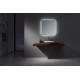 Зеркало Art Decco Baltic Bright ABB07680M, 76 х 81 см, с подсветкой, сенсорное, антизапотевание, bluetooth-динамик, цифровые часы