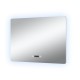 Зеркало Art Decco Baltic Bright ABB09080M, 91 х 81 см, с подсветкой, сенсорное, антизапотевание, bluetooth-динамик, цифровые часы