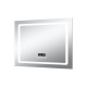 Зеркало Art Decco Crystal Clear ACC09080M, 91 х 81 см, с подсветкой, сенсорное, антизапотевание, bluetooth-динамик, цифровые часы