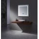 Зеркало Art Decco Crystal Clear ACC09080M, 91 х 81 см, с подсветкой, сенсорное, антизапотевание, bluetooth-динамик, цифровые часы
