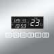 Зеркало Art Decco Crystal Clear ACC09080M, 91 х 81 см, с подсветкой, сенсорное, антизапотевание, bluetooth-динамик, цифровые часы