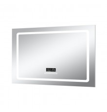 Зеркало Art Decco Crystal Clear ACC12090M, 122 х 91 см, с подсветкой, сенсорное, антизапотевание, bluetooth-динамик, цифровые часы