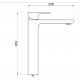 Смеситель для раковины Art Decco Celeste ACL028CPF, хром