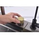 Кухонная мойка Art Decco Elegant Flow AEF116846, 68 см, со смесителем и дозатором, нержавеющая сталь, PVD графит